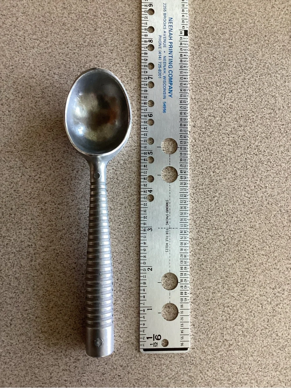 Vintage Aluminum Ice Cream Scoop
